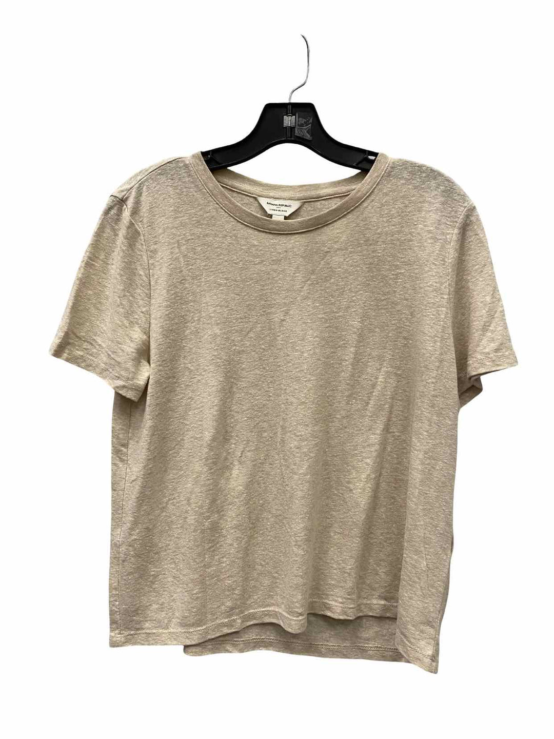 Banana Republic Size M Beige Linen Blend T-shirt