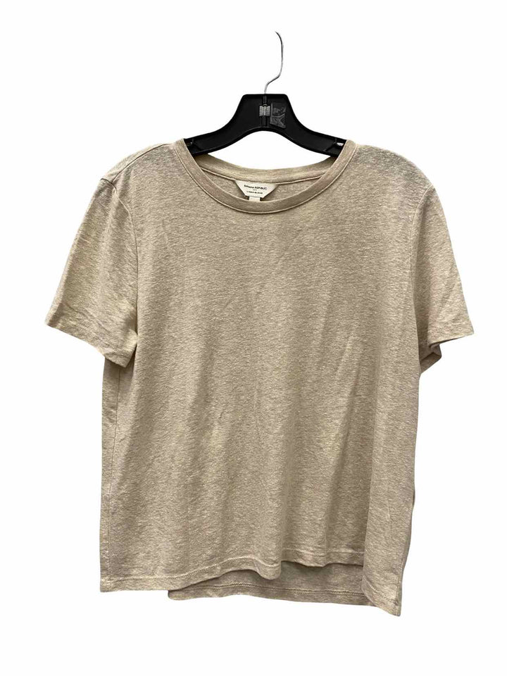Banana Republic Size M Beige Linen Blend T-shirt