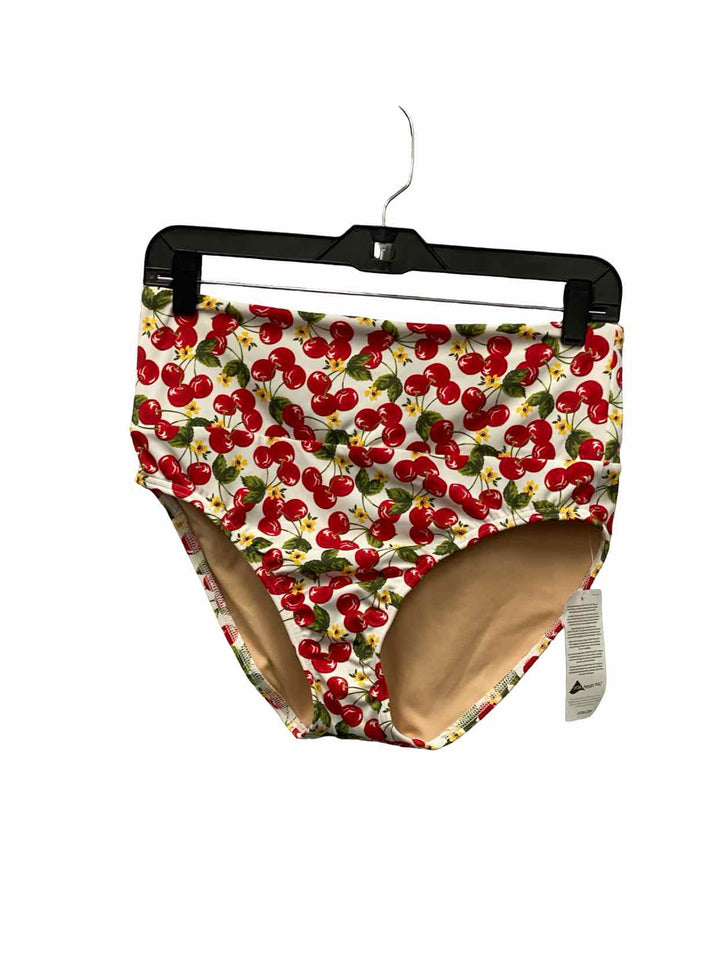 Lycra Size 6/8 Red White Cherries Swimsuit