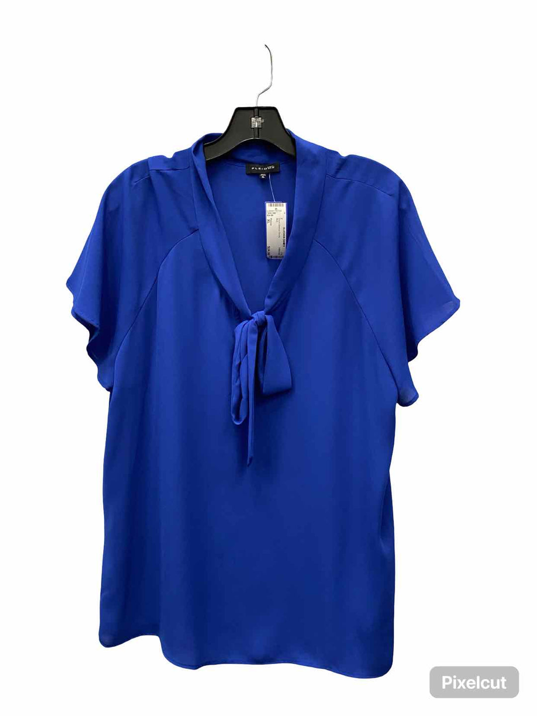 Pleione Size XL Blue Short Sleeve Shirts