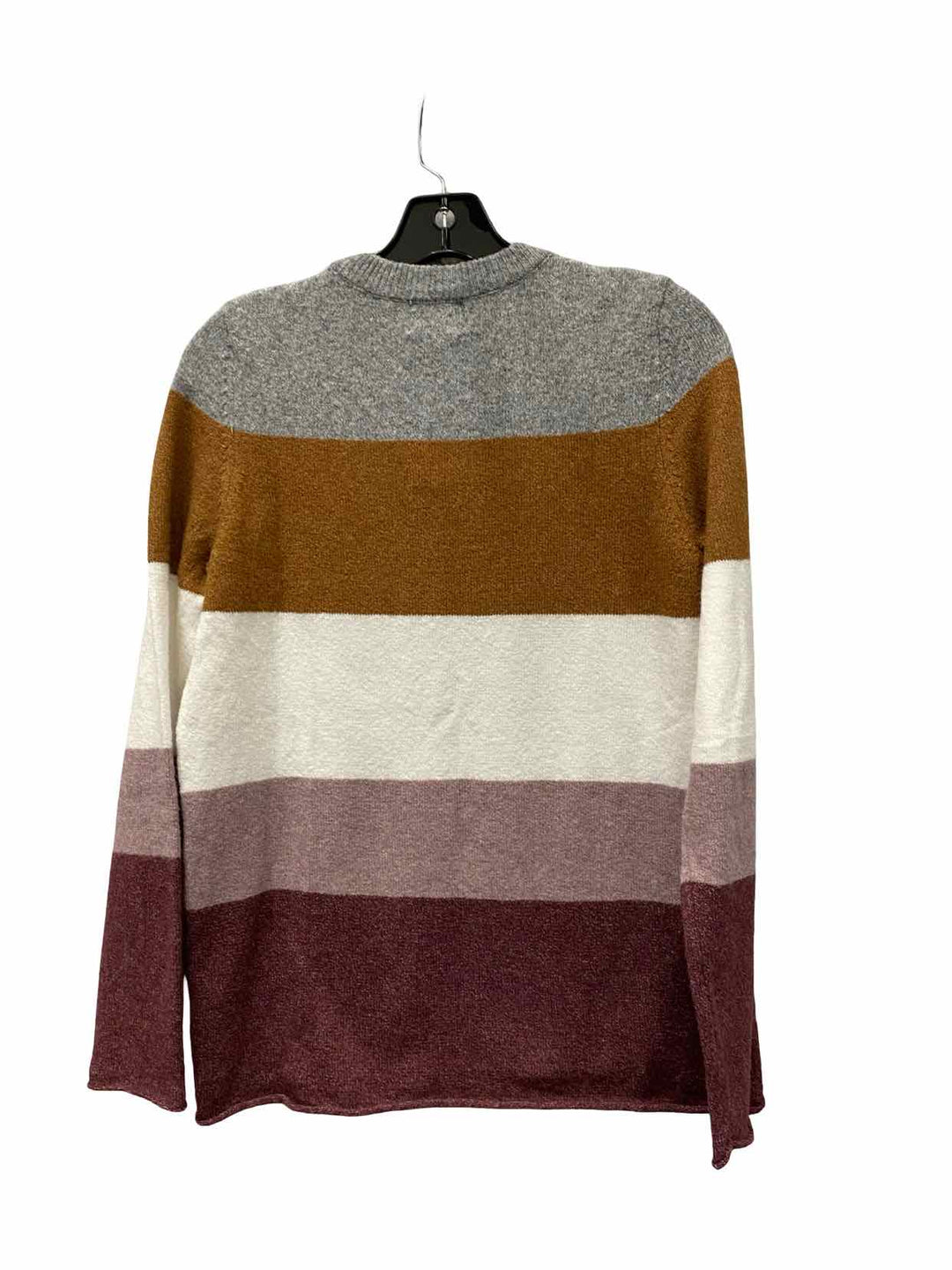 Pinque Size XS Gray Multi Striped Sweater
