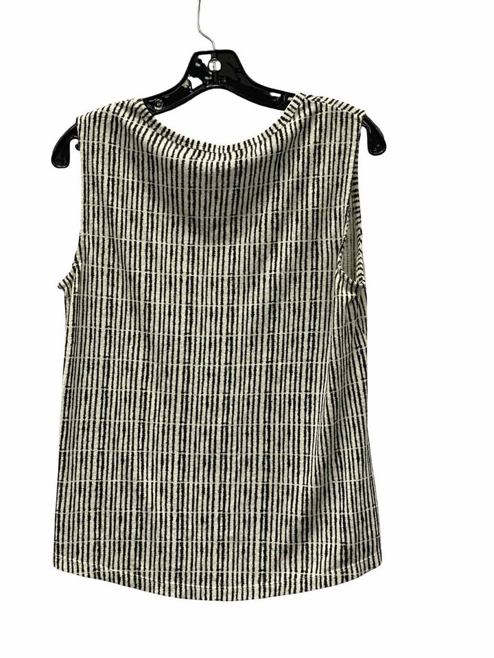 Athleta Size XS White Black Stripe Tank Top