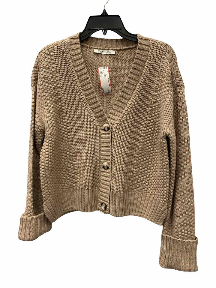 DEX Size S Taupe Acrylic Blend Sweater