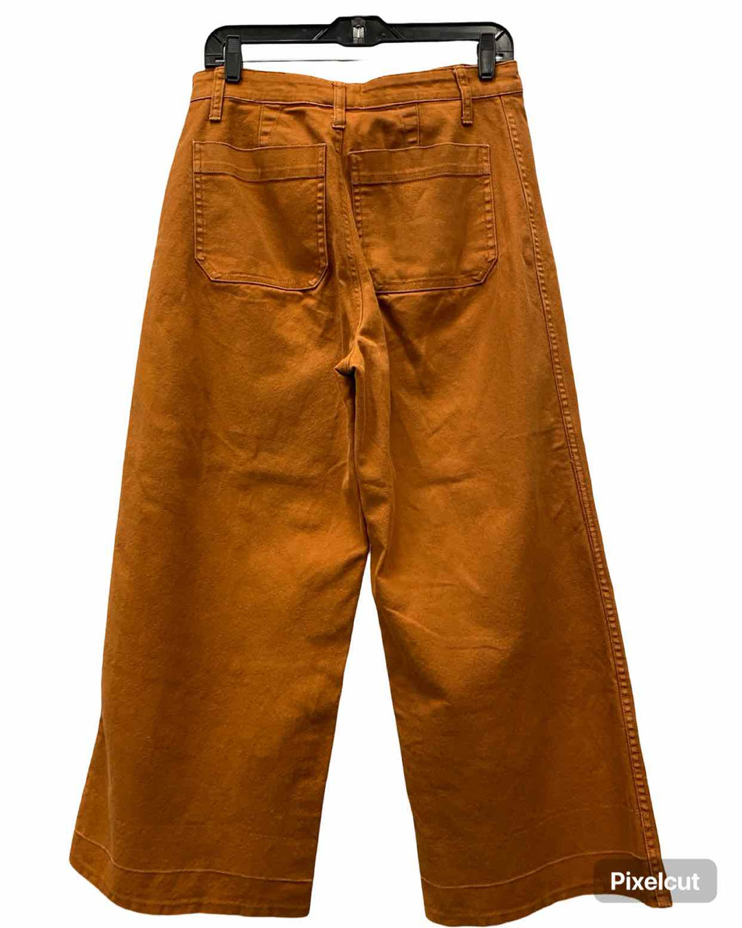 J Crew Size M/L Orange Wide Leg Jeans