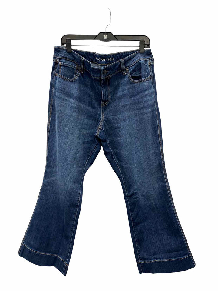 American Eagle Size 14 Blue Kick Boot Jeans