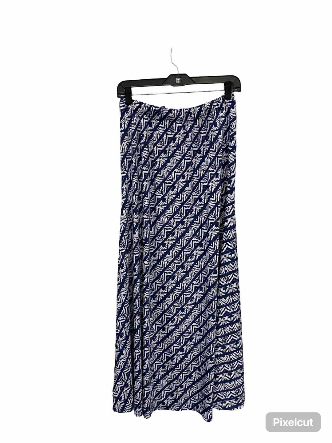 Chico's Size 0(4) Blue White Print Skirt
