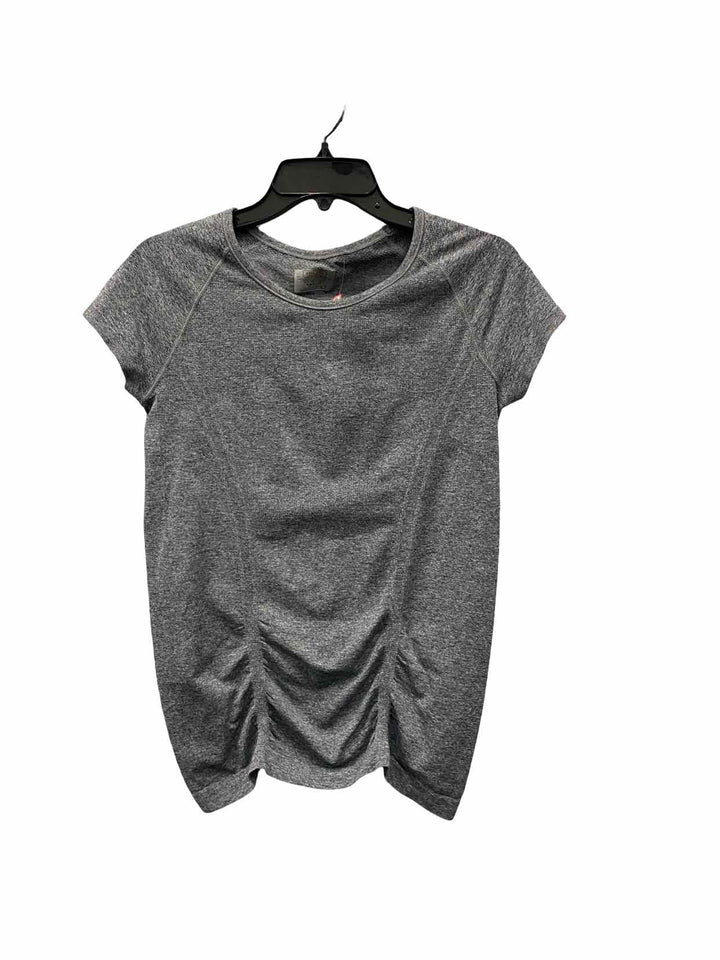 Athleta Size S Grey Athletic Short Sleeve