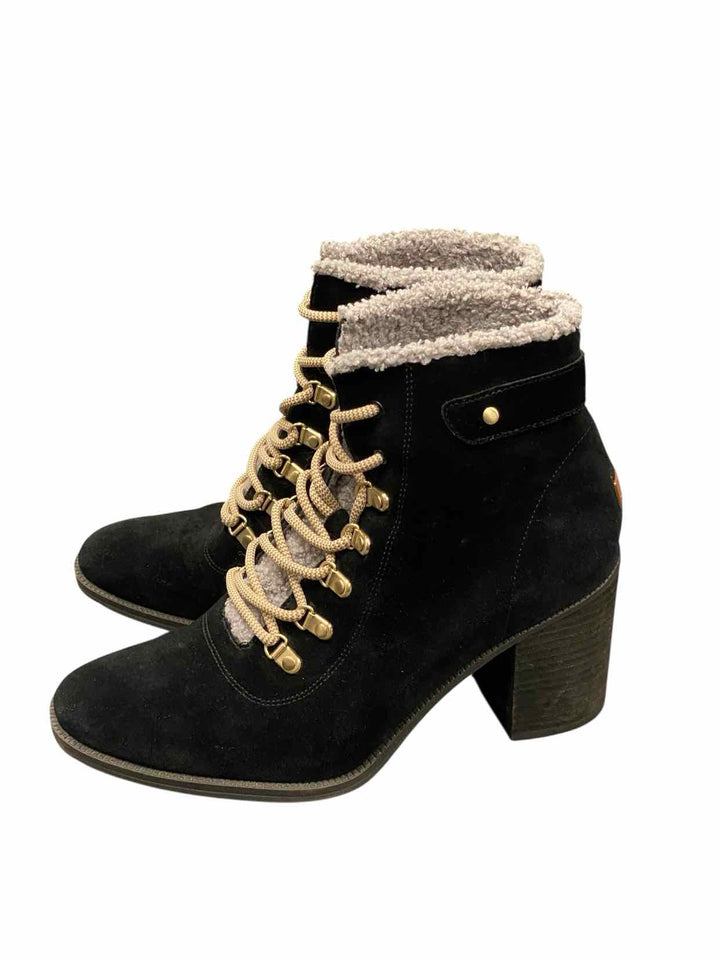 Dr. Scholls Shoe Size 9.5 Black Suede Loni Boots(Ankle)