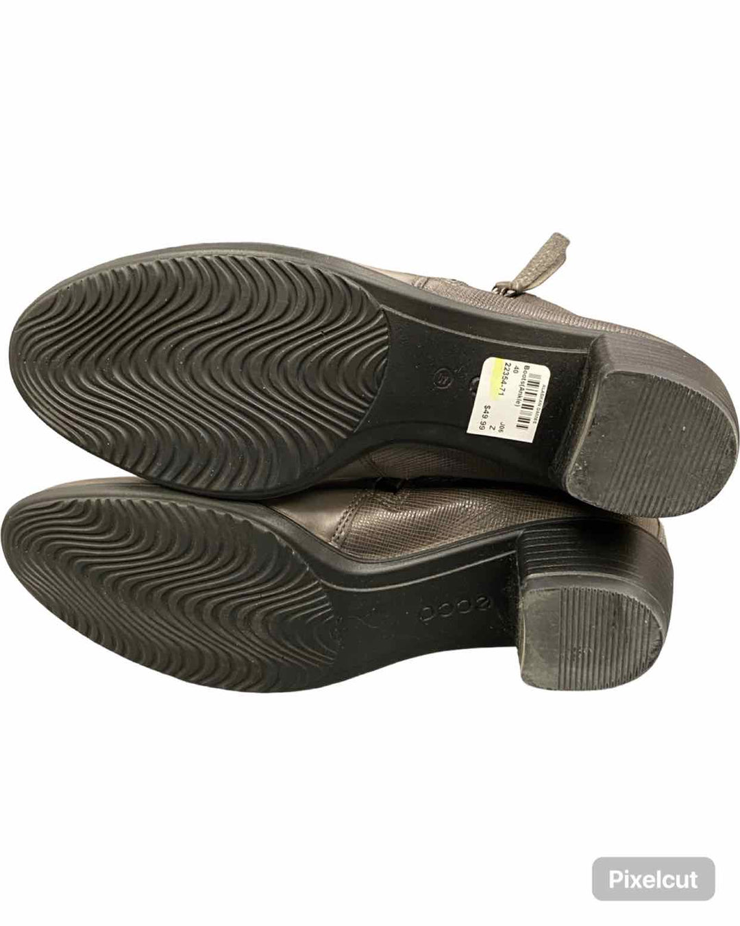 Ecco Shoe Size 40 Grey Leather NWOT Touch 35 Boots(Ankle)