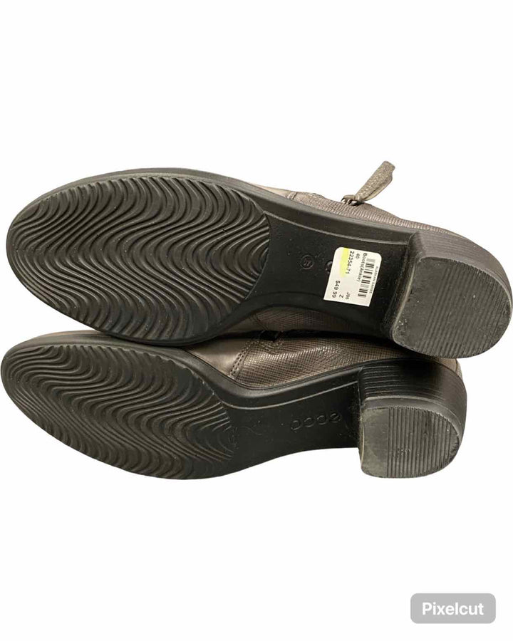 Ecco Shoe Size 40 Grey Leather NWOT Touch 35 Boots(Ankle)