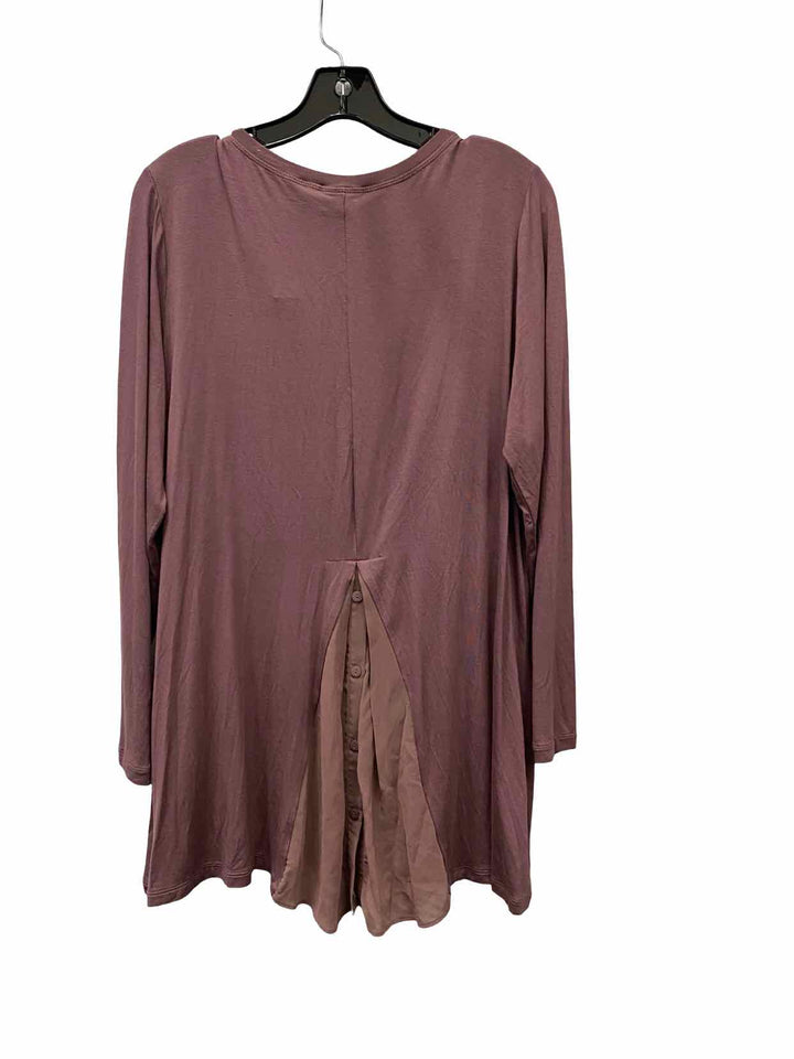 LOGO Size L Purple Long Sleeve Shirts