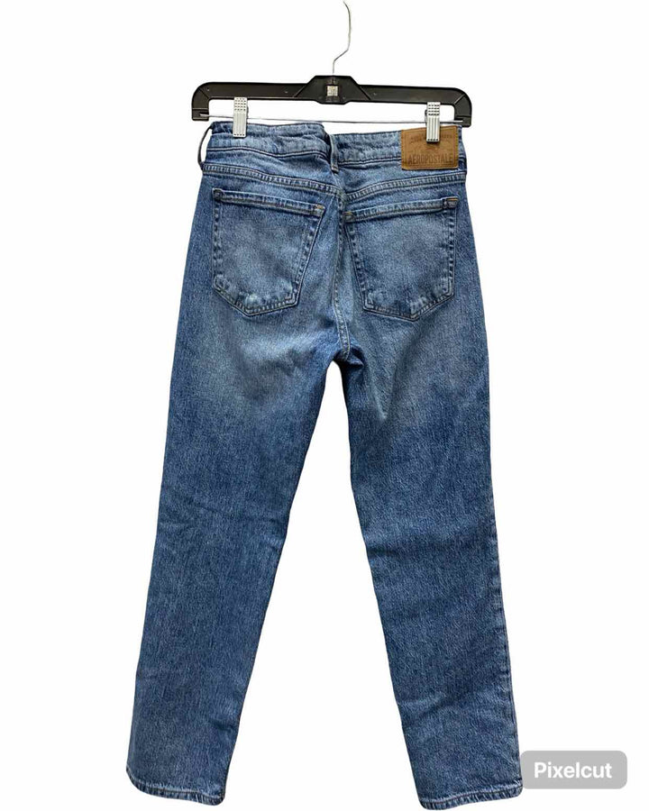 Aeropostale Size 4 Blue Ankle Straight Jeans