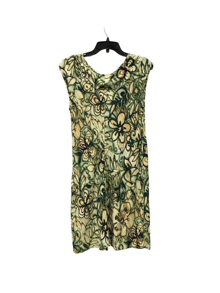 Jams World Size S Green Beige Floral Dress