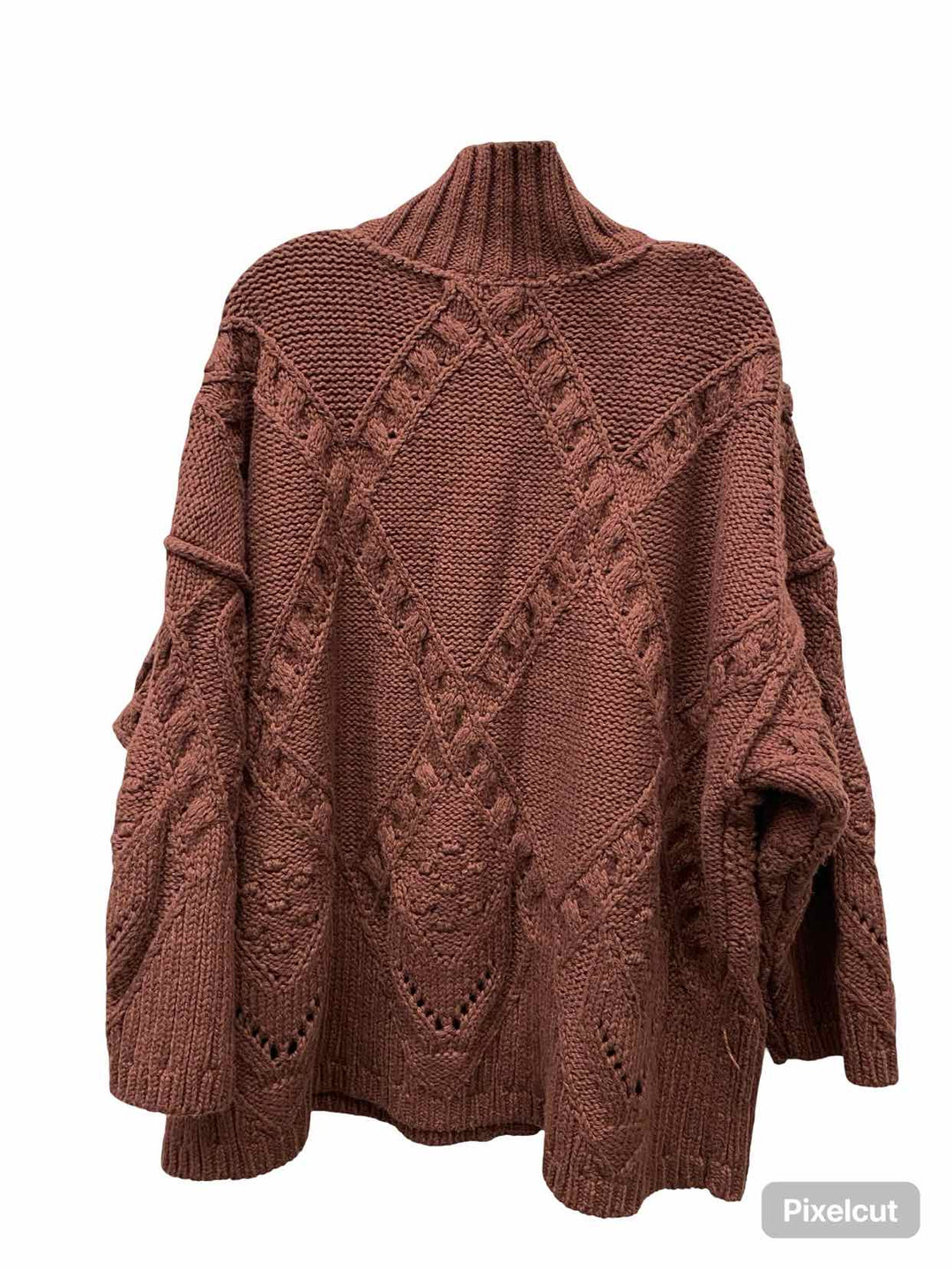 Free People Size S Brown 100% cotton Cardigan Sweater