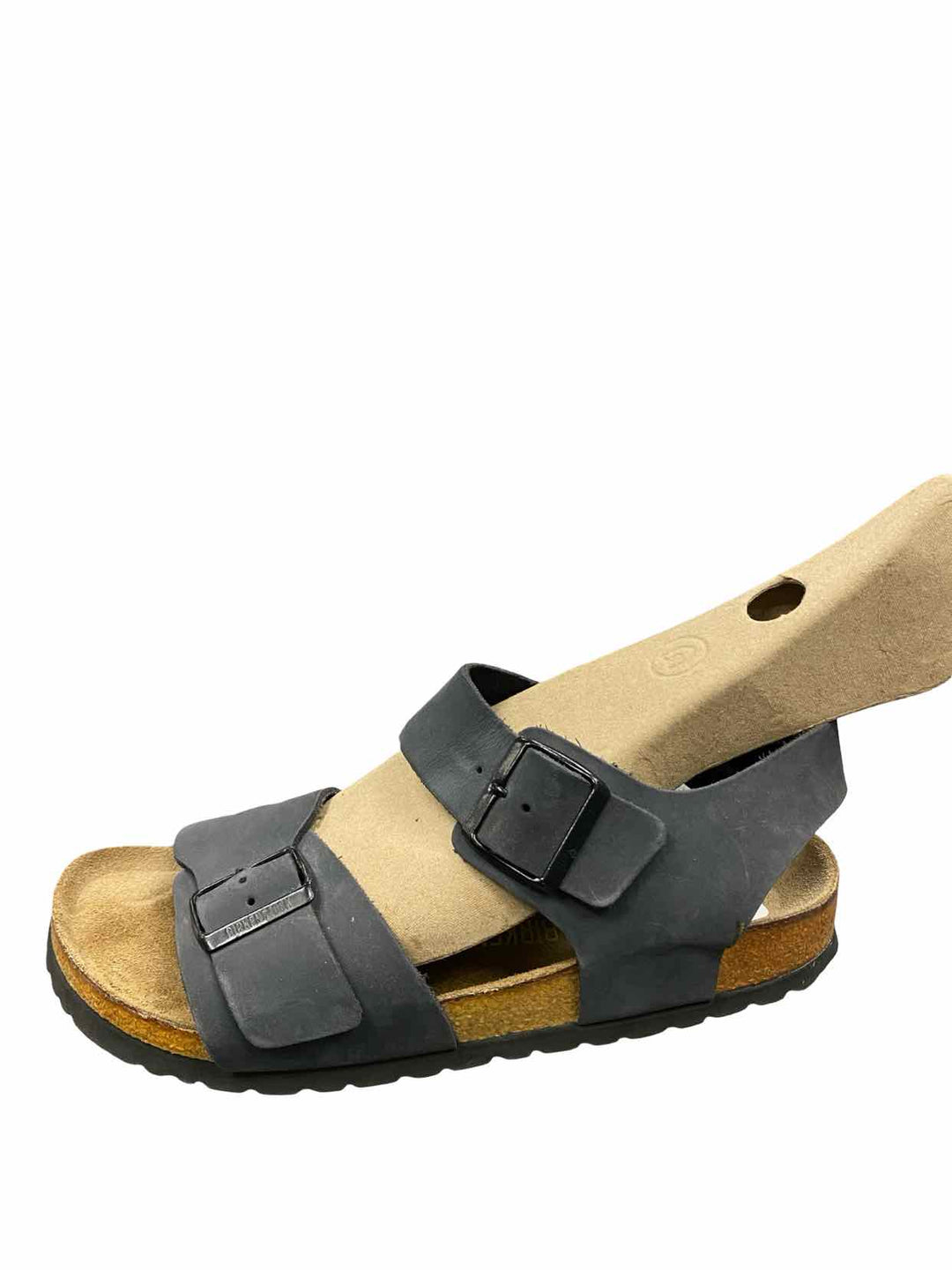 Birkenstock Shoe Size 39 Gray Leather Milano Sandals