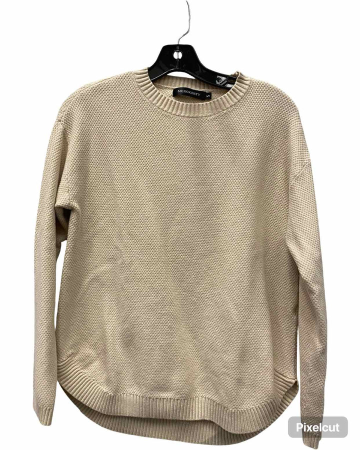 Merokeety Size S Beige Sweater