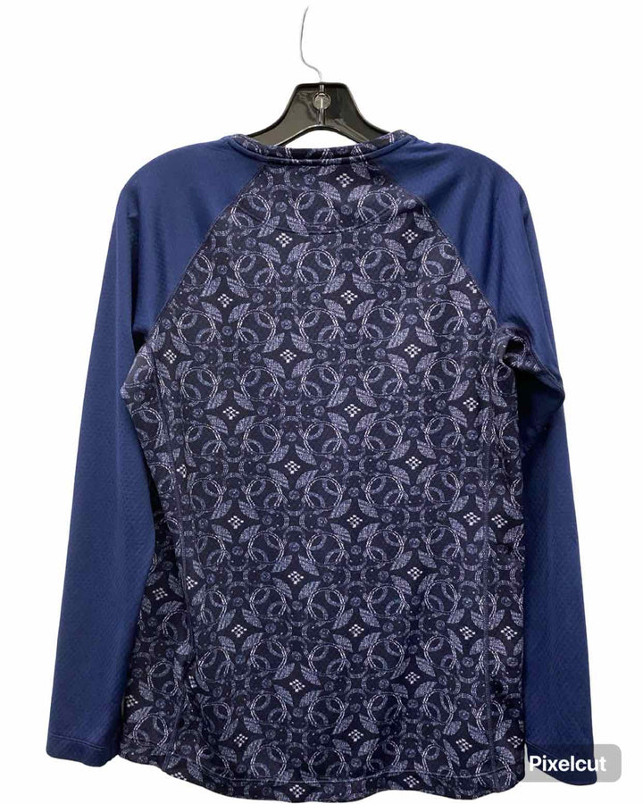Patagonia Size L Blue Print Long Sleeve Shirts