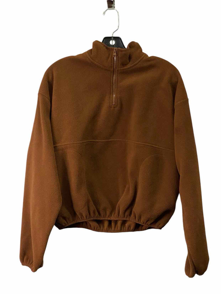 Ardene Size S Brown Fleece Jacket (Outdoor)