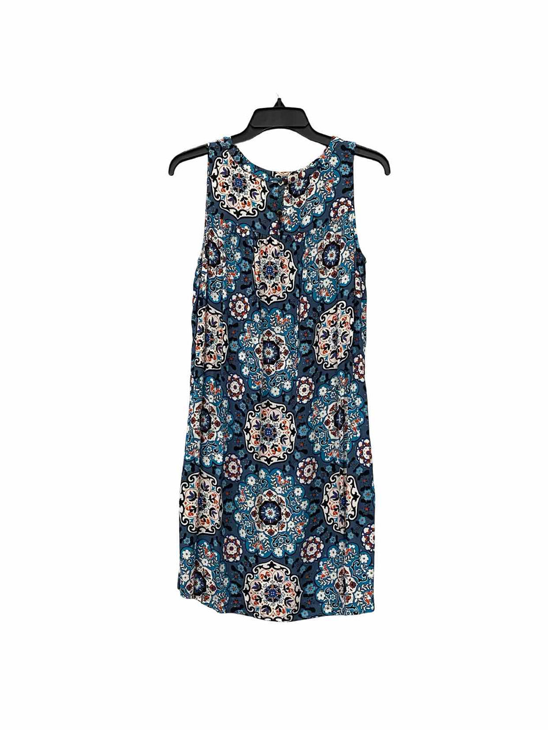 Loft Size M Blue Red Paisley Dress