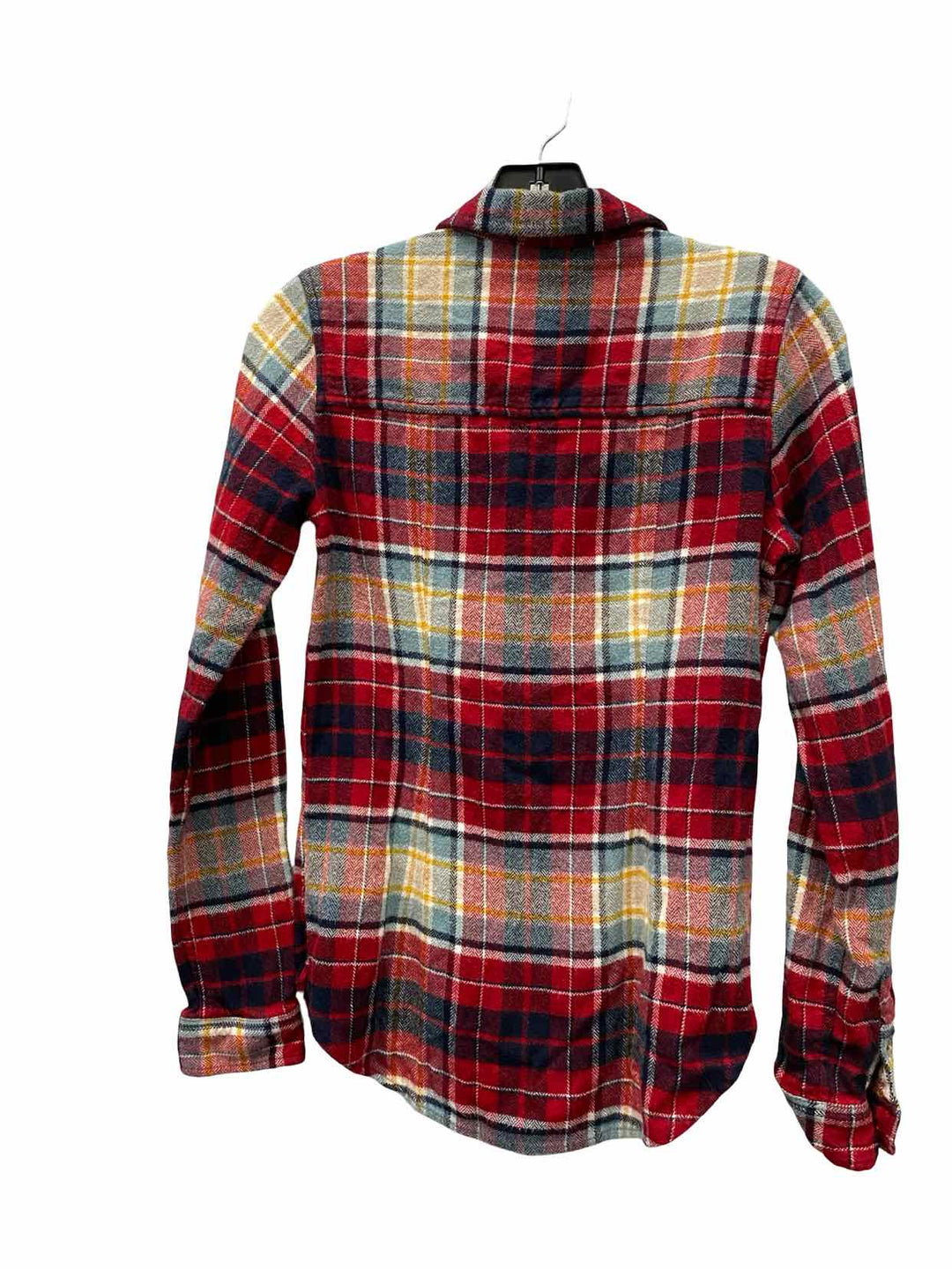 American Eagle Size XS Red Plaid Long Sleeve Shirts