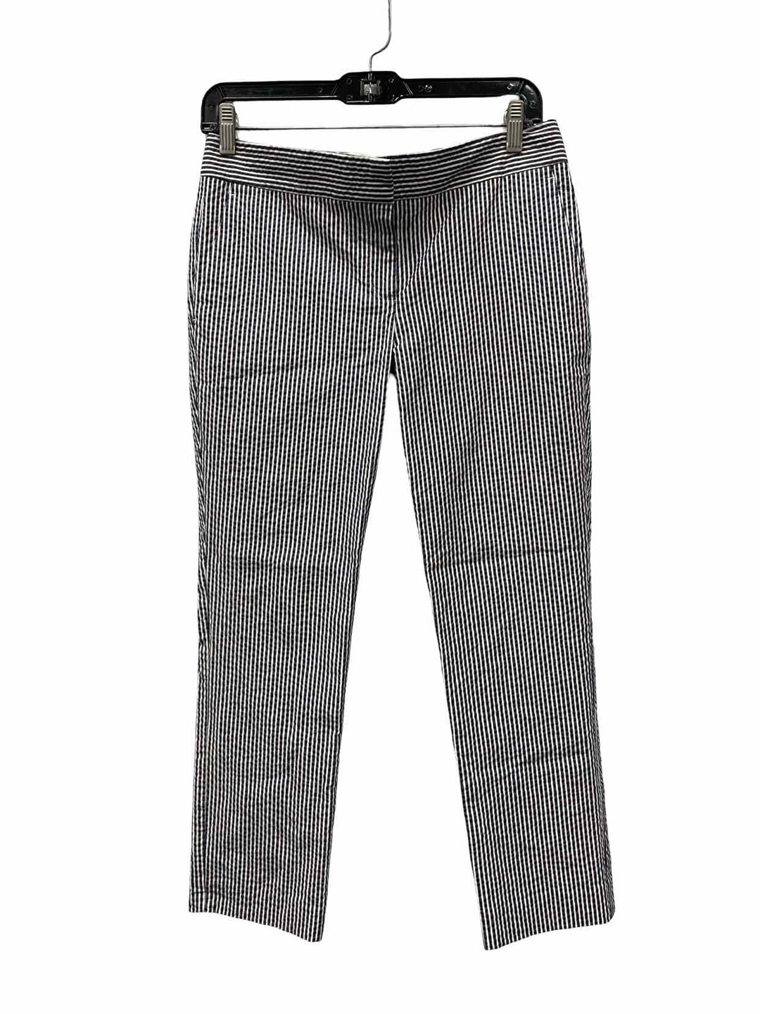 Ann Taylor Size 2P Blue White Stripe Pants