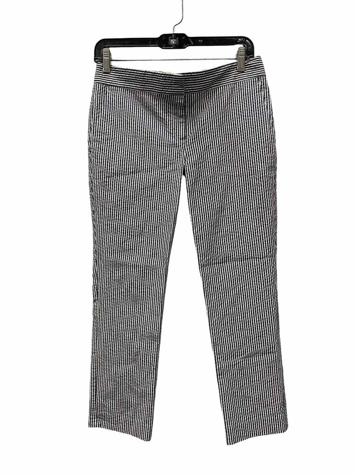 Ann Taylor Size 2P Blue White Stripe Pants