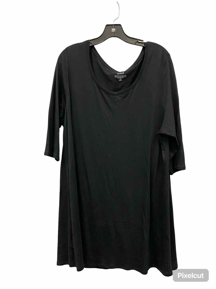 Pure Jill Size 2X Black Short Sleeve Shirts