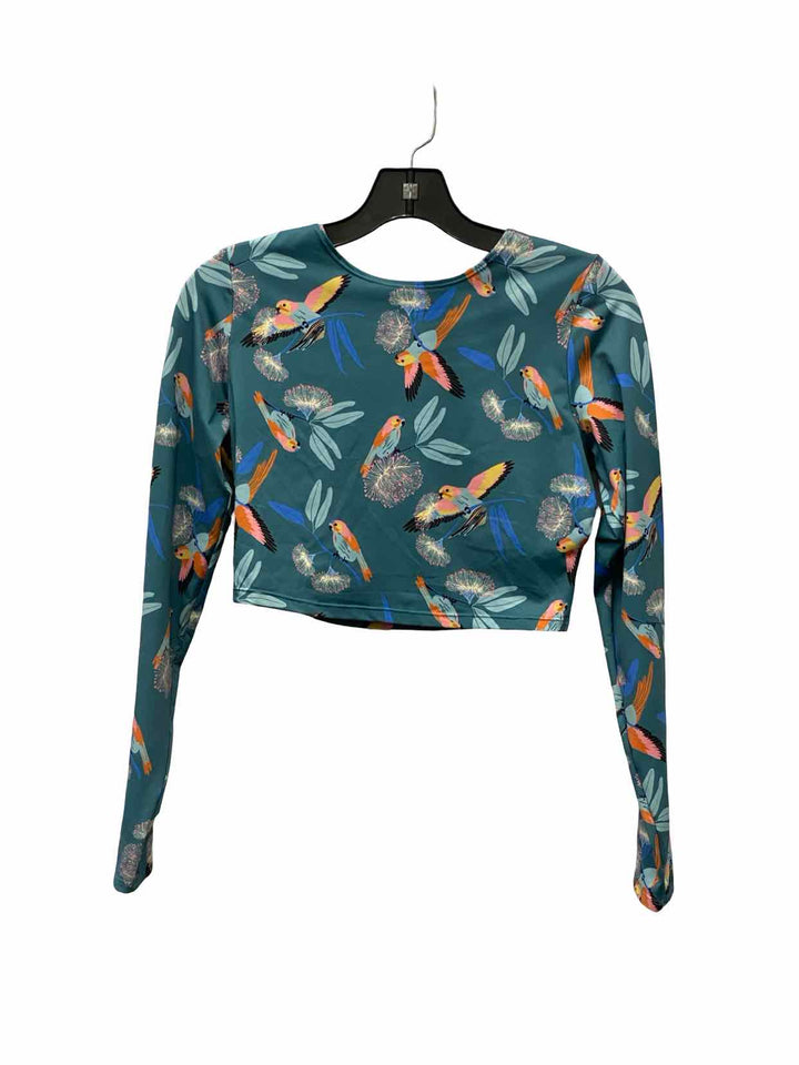Patagonia Size M Teal Hummingbirds Long Sleeve Shirts
