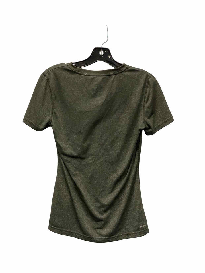 Adidas Size XS Brown Athletic Short Sleeve