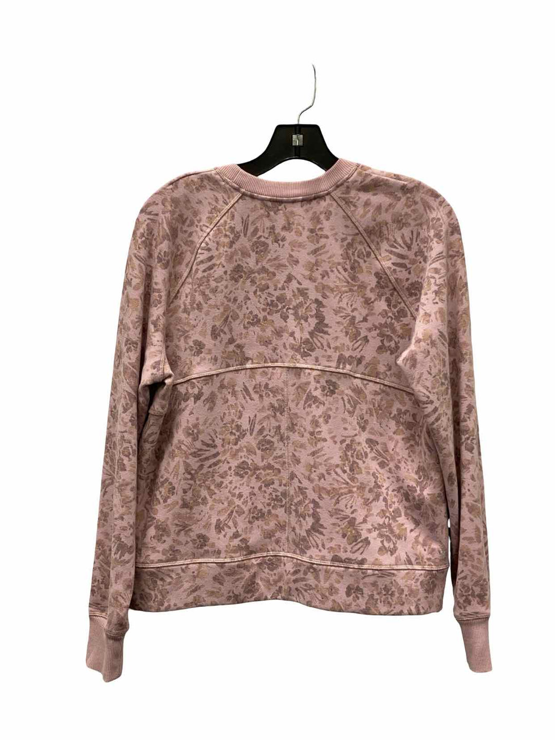 Title Nine Size M Pink Brown Print Sweater