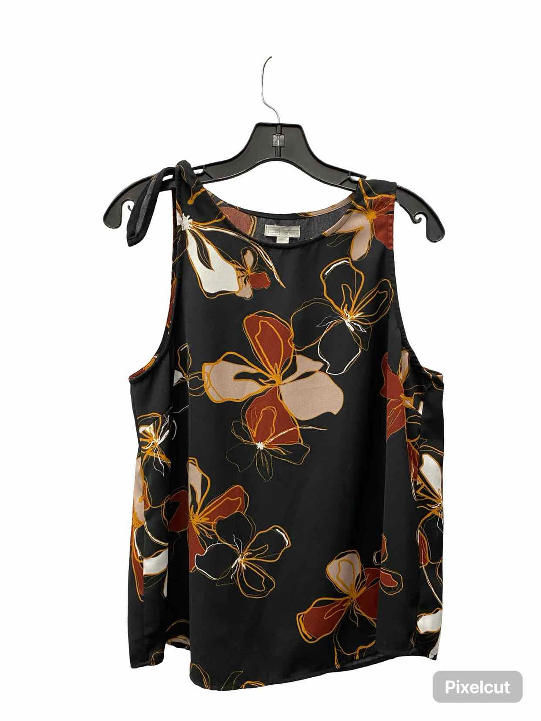 14th & Union Size M Black Brown Print Tank Top