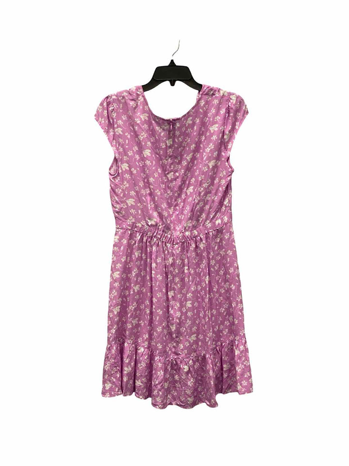 J Crew Size 8 Purple White Floral Dress