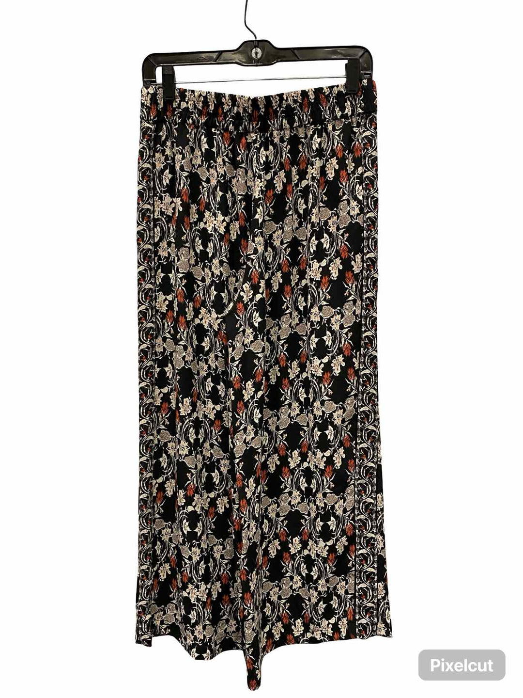 Max Studio Size S Black Multi Print Pants