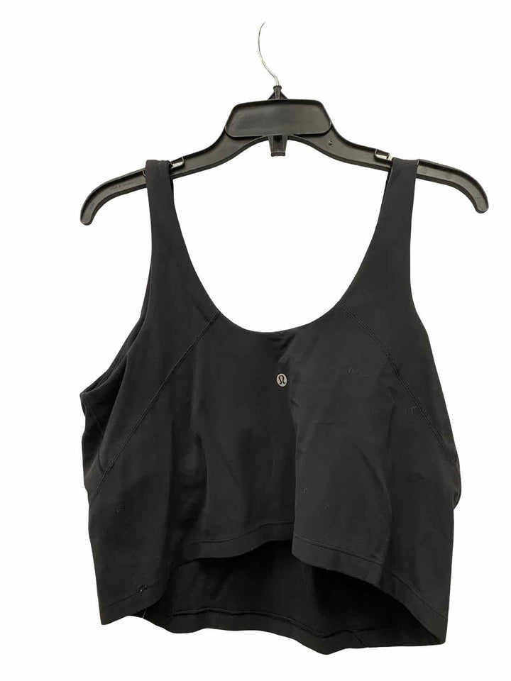Lululemon Size 16 Black Athletic Tank Top