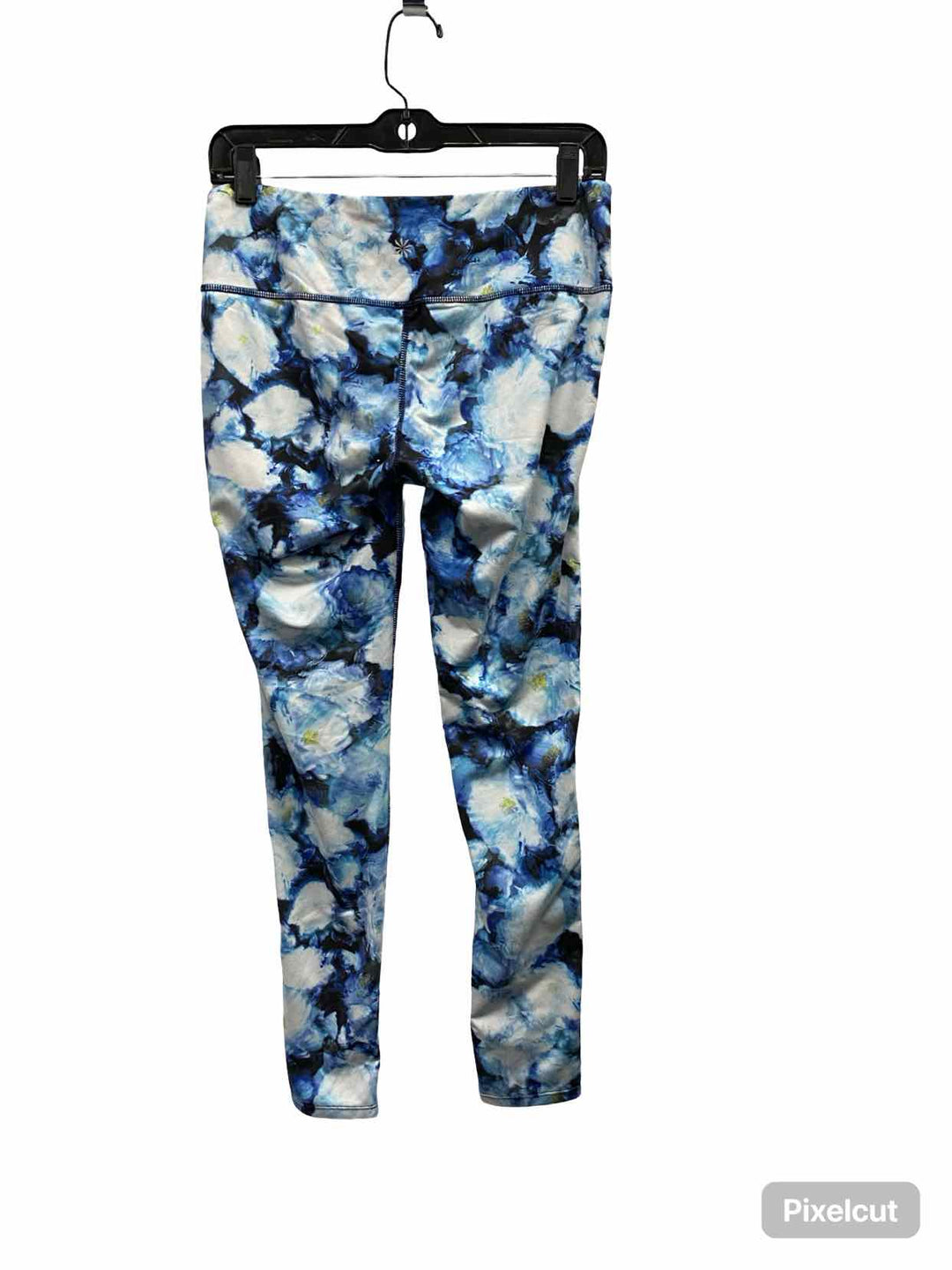 Athleta Size M Blue White Floral Athletic Pants