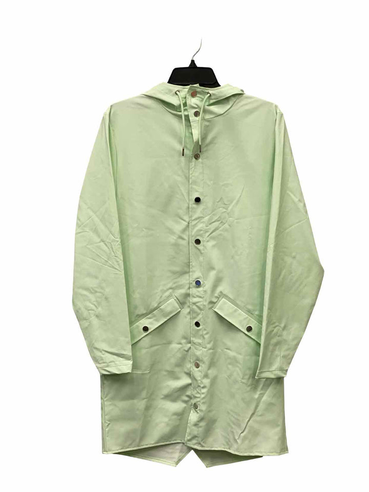 RAINS Size XS Mint green Coat(Long)