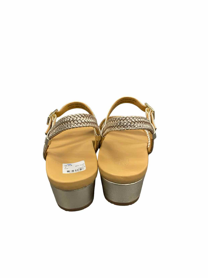 Abeo Shoe Size 6.5 Brown Silver Sandals