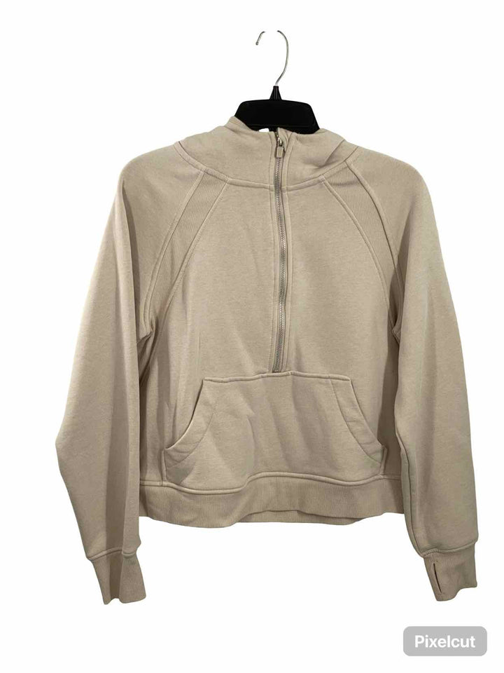 Danskin Size M Cream Athletic Long Sleeve