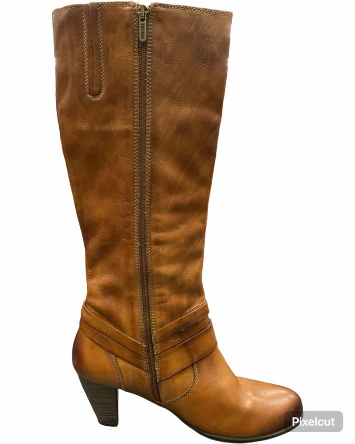 Pikolinos Shoe Size 41 Brown Leather Boots(knee)
