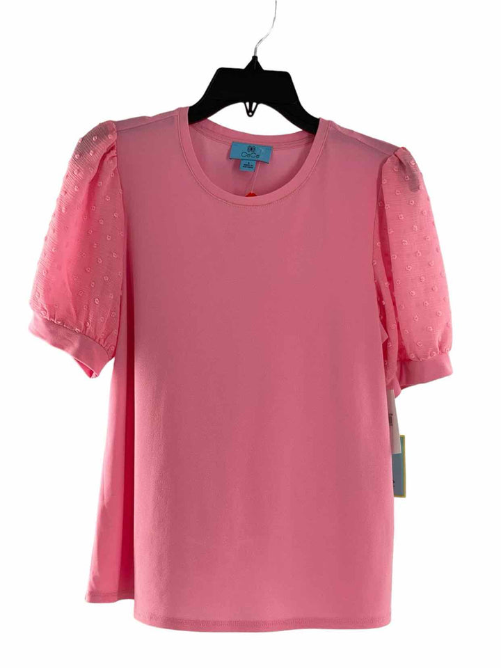 Cece Size S Pink Short Sleeve Shirts