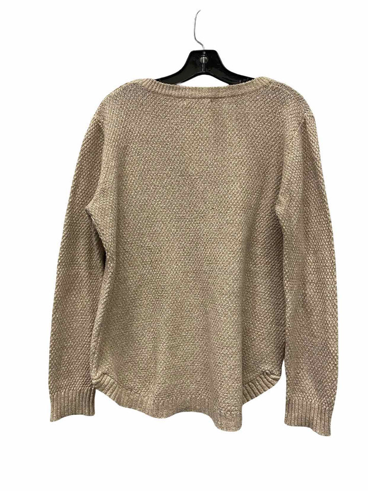 Pink Clover Size L Light Brown Sweater