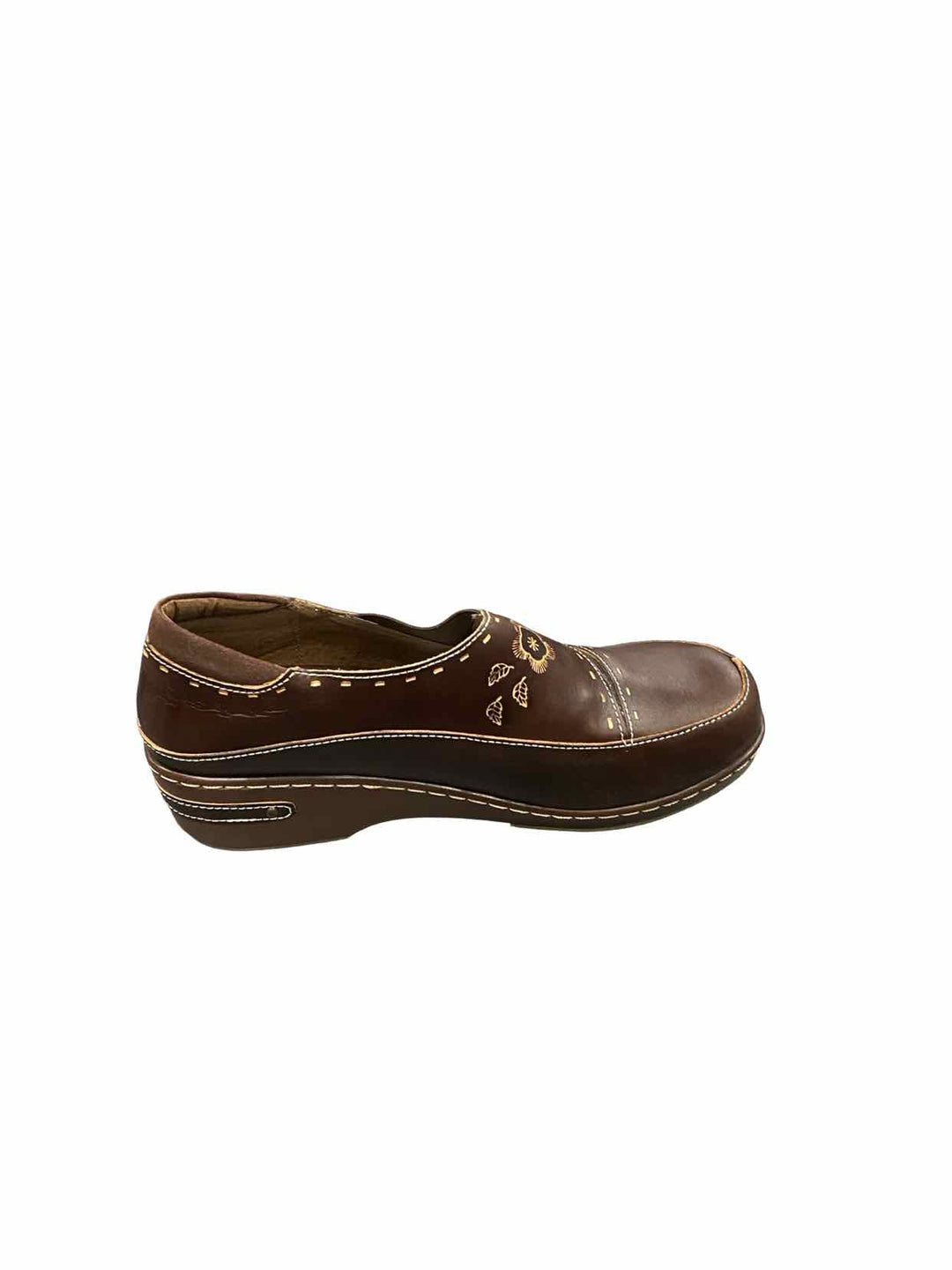 L'Artiste Shoe Size 42 Brown Leather Burbank New in Box Clogs