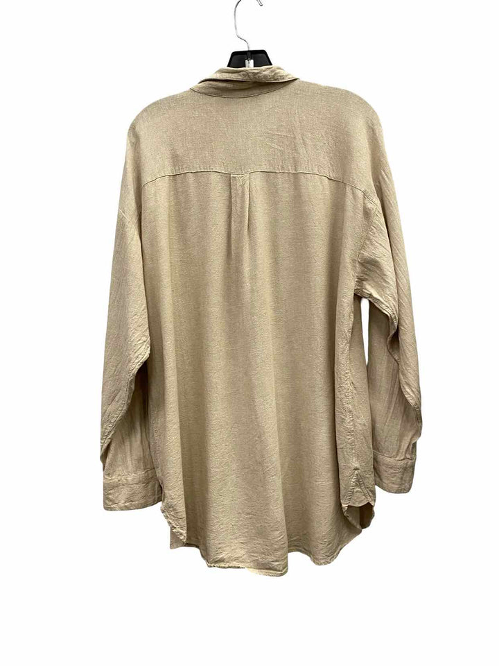 Loft Size XL Light Brown Long Sleeve Shirts