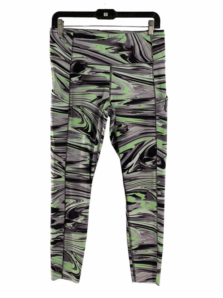 Lululemon Size 10 Grey Green Print Athletic Pants