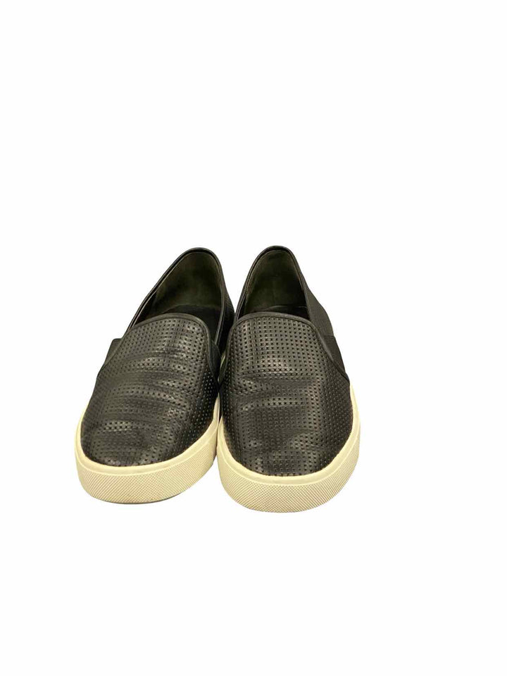 Vince Shoe Size 6 Black Perforated Leather Blair Sneakers