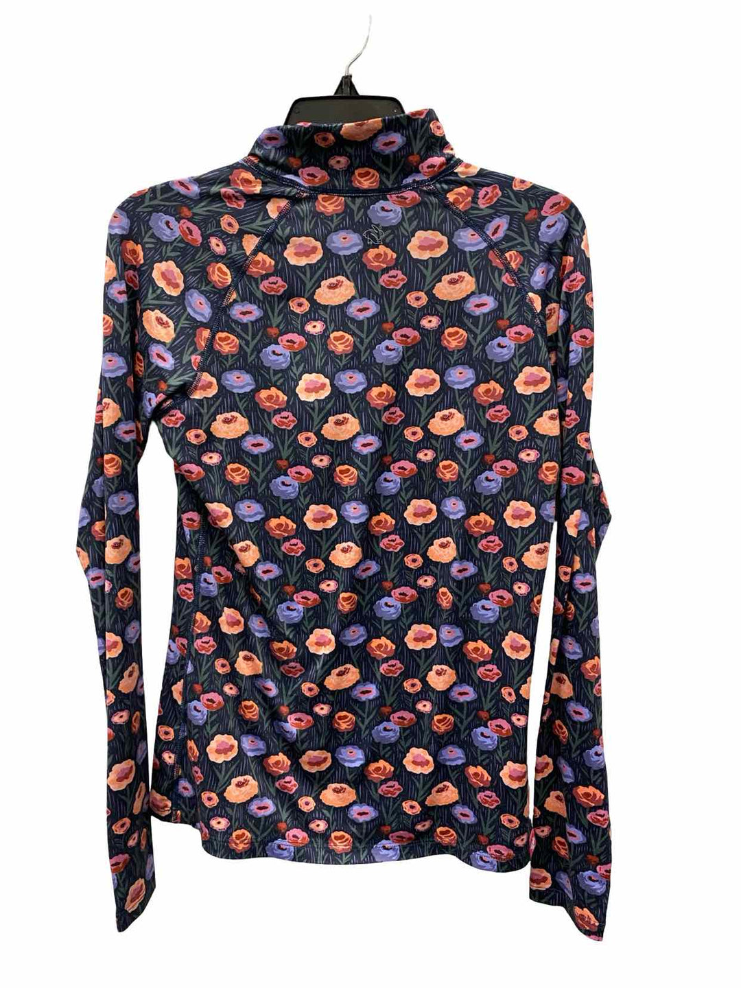 Rabbit Size S Green Pink Floral Athletic Long Sleeve