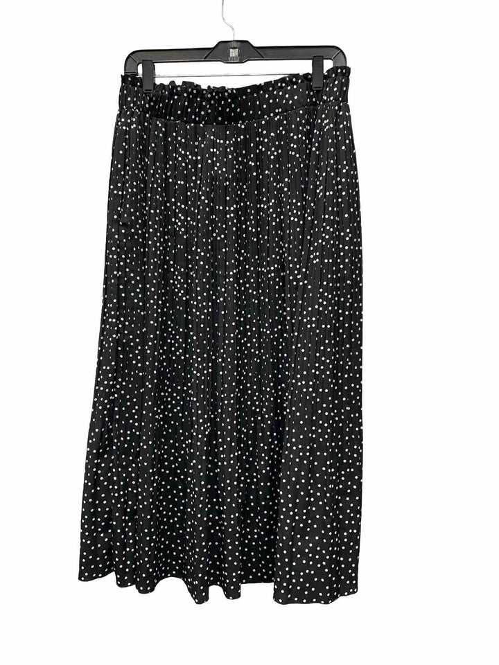 Exlura Size XL Black White Poka dot Skirt