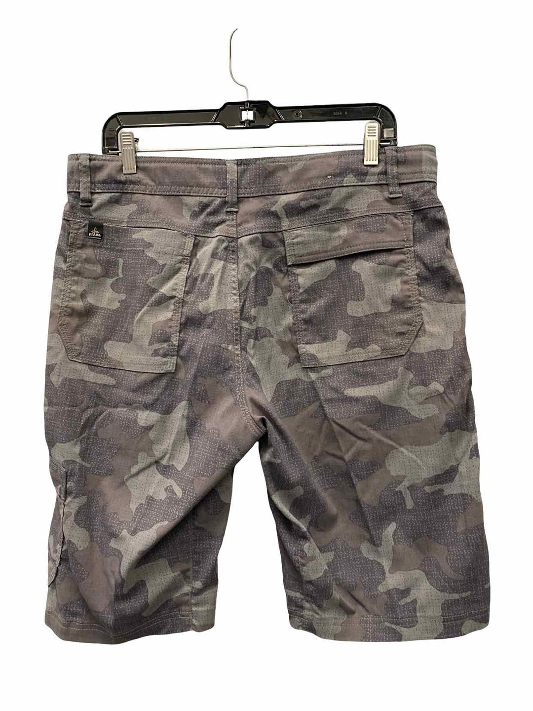 PrAna Size 33 Grey camo print Shorts