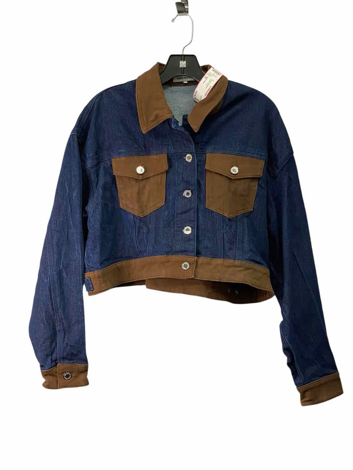 WeWoreWhat Size XS Denim Brown Jacket (Outdoor)