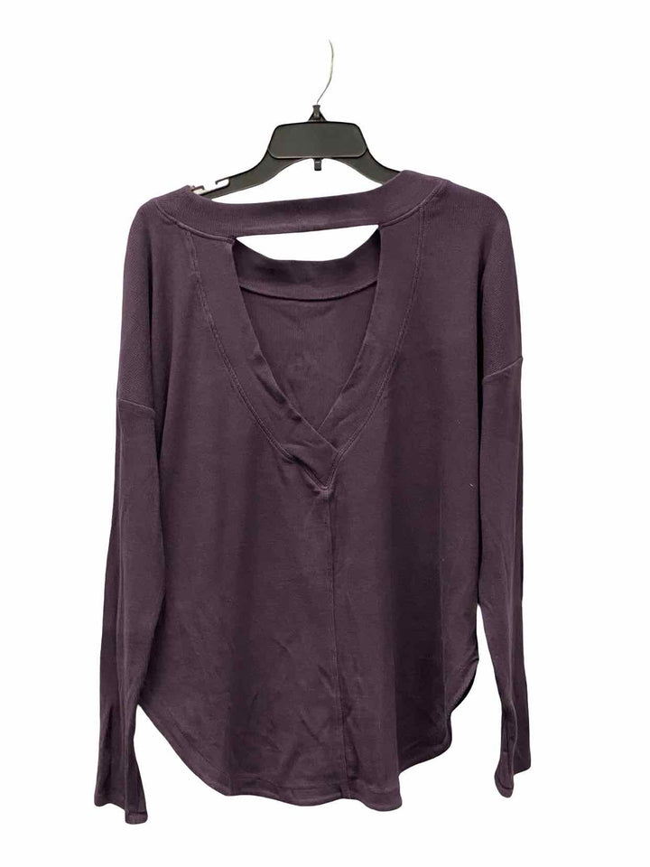 Athleta Size L Purple Long Sleeve Shirts